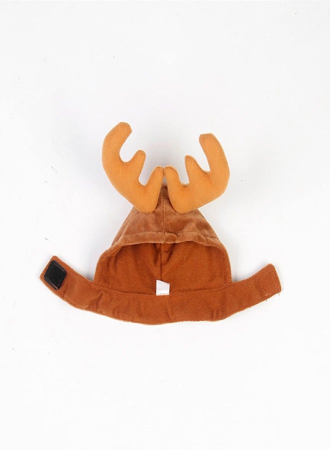 MOHYS Cat Elk Hat Reindeer Antler Cap Christmas Kitten Costume Accessories for Xmas Theme Dress Up Halloween Party - Image 5
